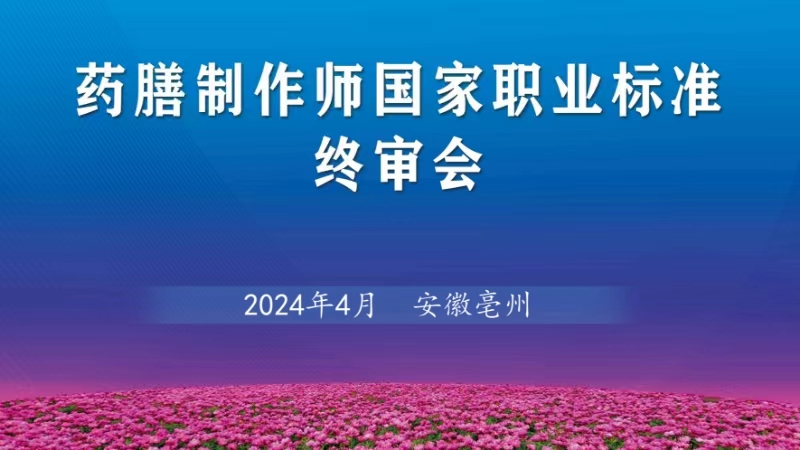药膳制作师国家职业标准终审会议在亳州成功召开